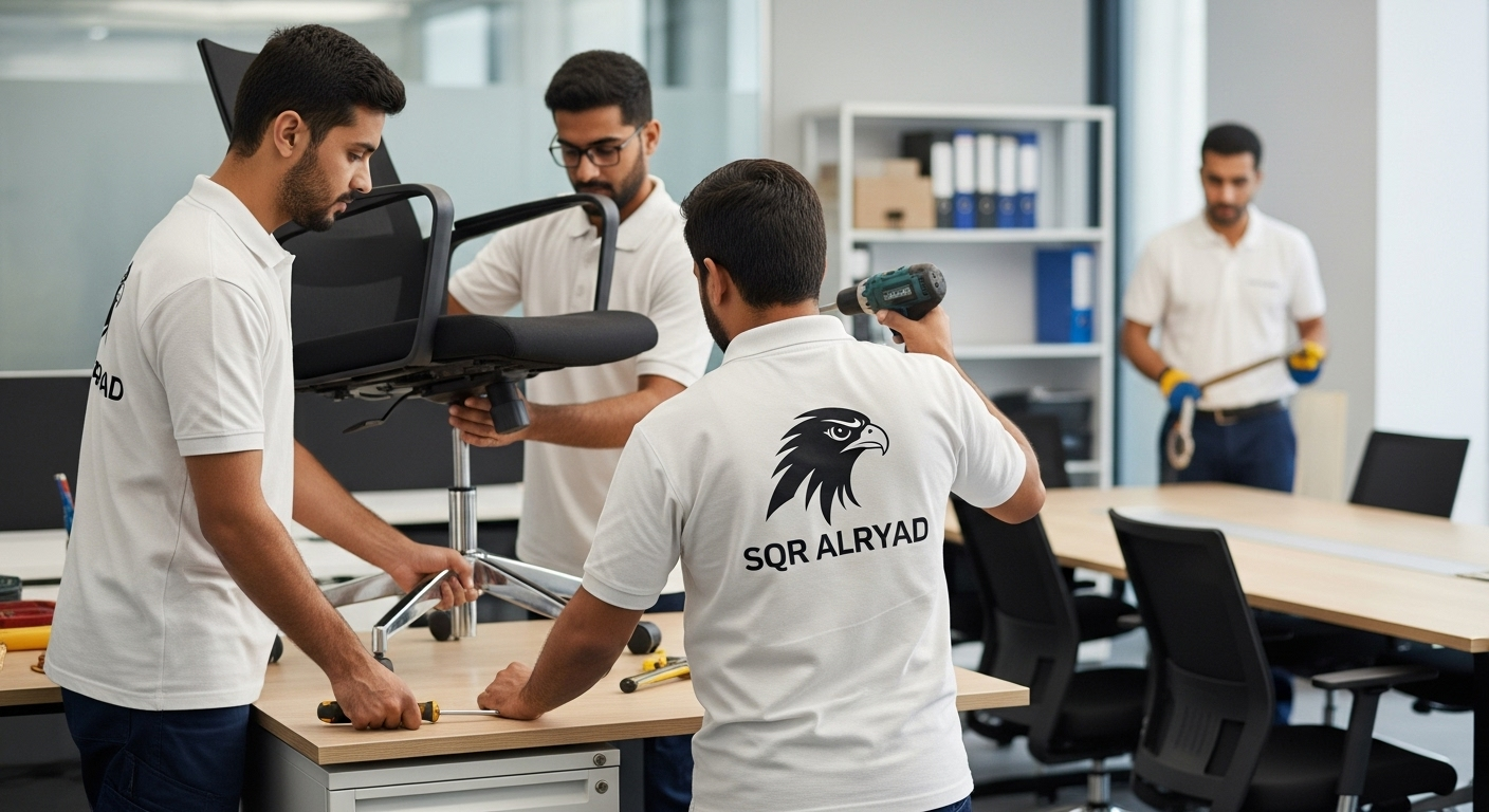 فك وتركيب الأثاث المكتبي